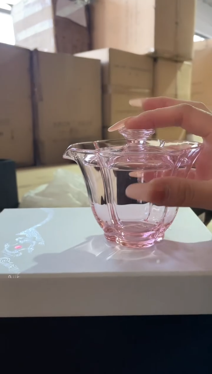 【闪购商品】九和木槿盖碗粉色