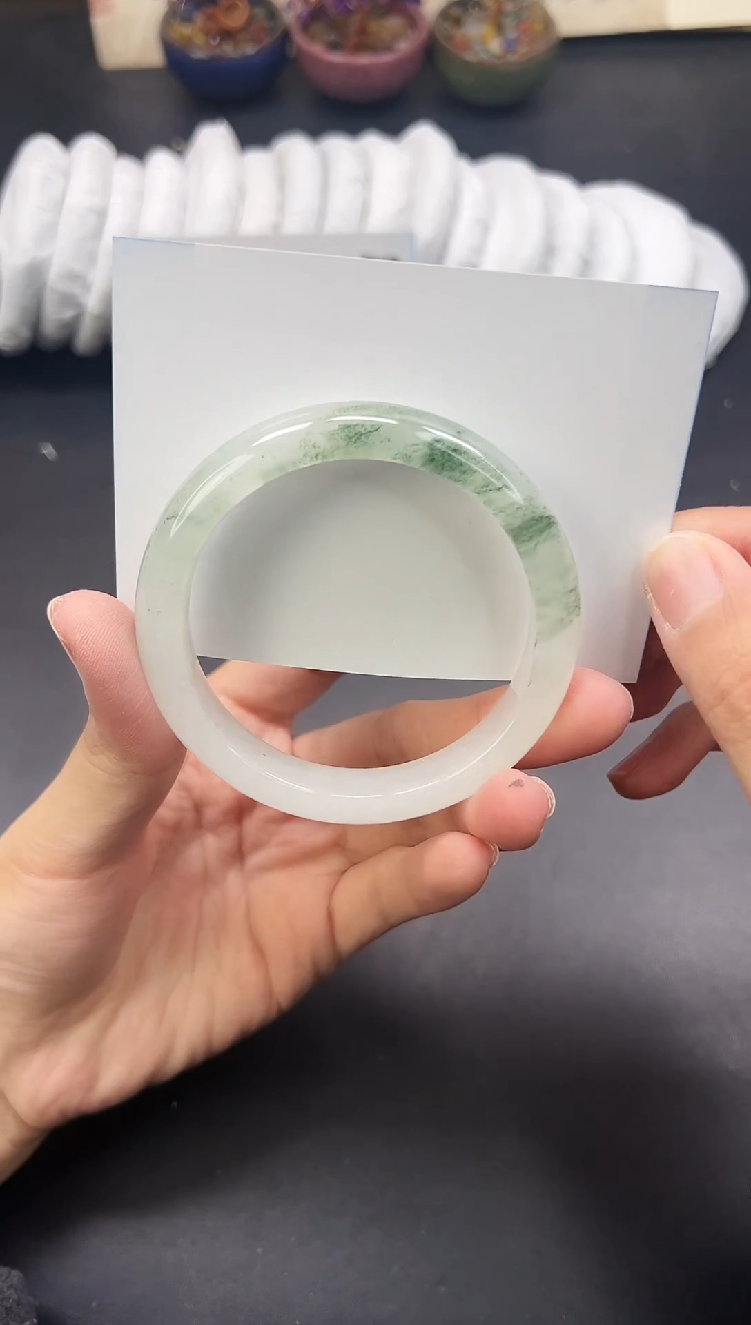 未镶嵌手镯石英质玉A78-57`58`