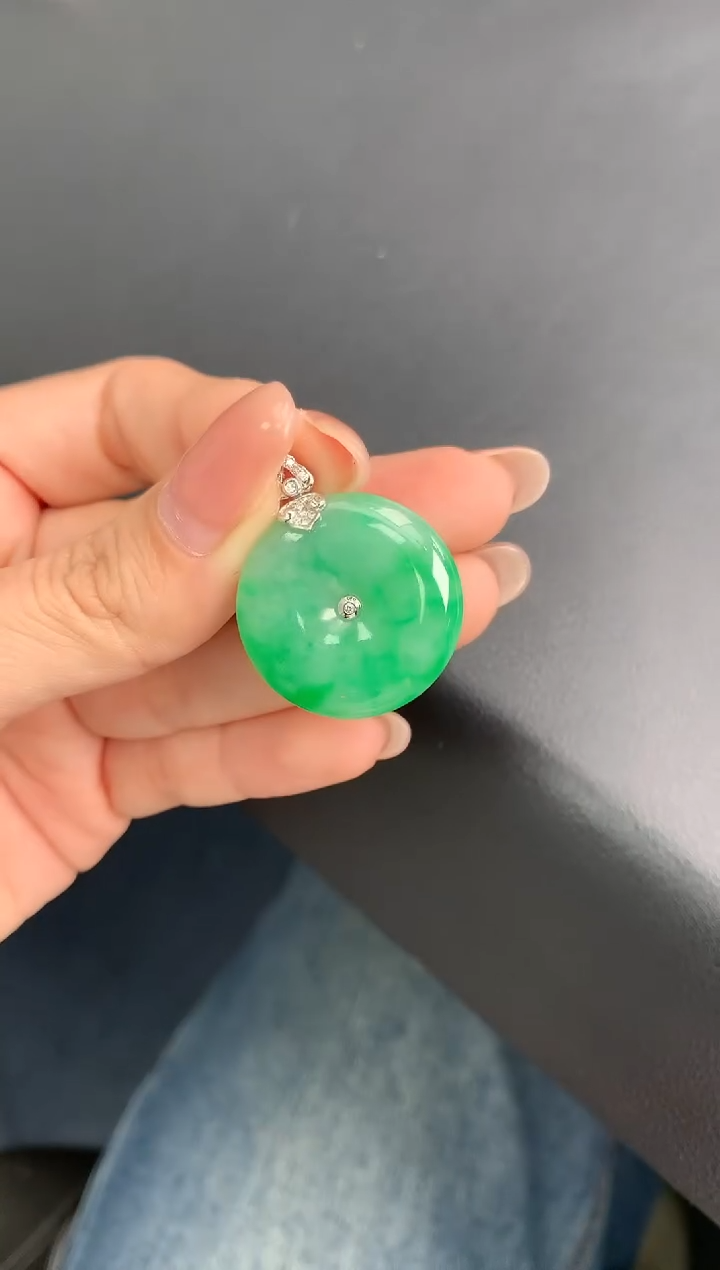 【闪购商品】定制翡翠18K金镶嵌模式推广期24小时鉴赏期