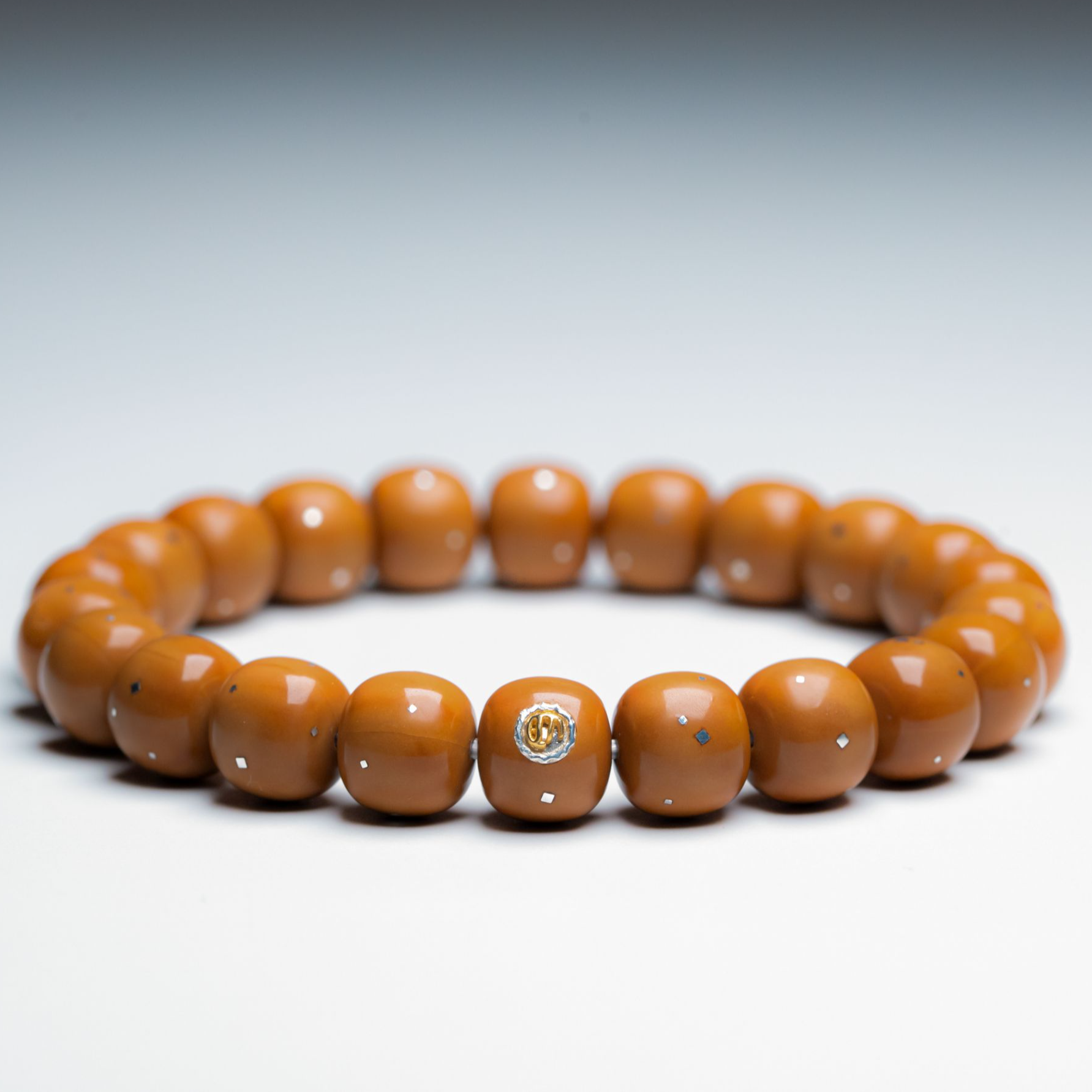 MOBAI默白出品-「M2银标·方钉满天星」体验款猴头老型手串单圈