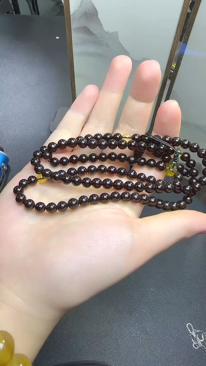 琥珀颈饰未镶嵌杏***干JJD1224058多样性发一