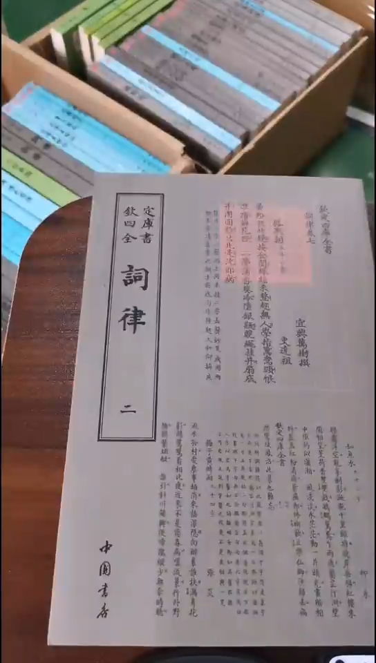 瑕疵四库词律  第二册