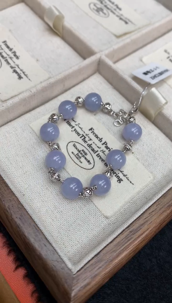 【闪购商品】翡翠手链18K金镶嵌手链