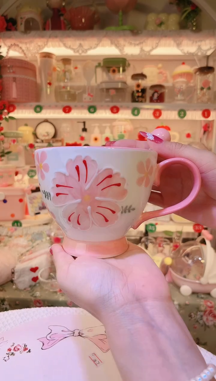 花朵早餐杯——手工制作品质好！