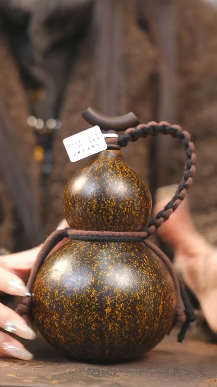 【闪购商品】XH283大漆酒葫芦不包手串及旋转底座
