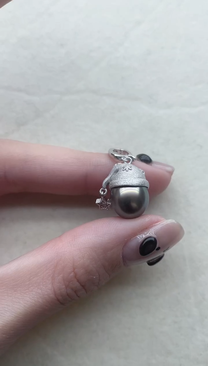 【闪购商品】海水珍珠吊坠银S925镶嵌24