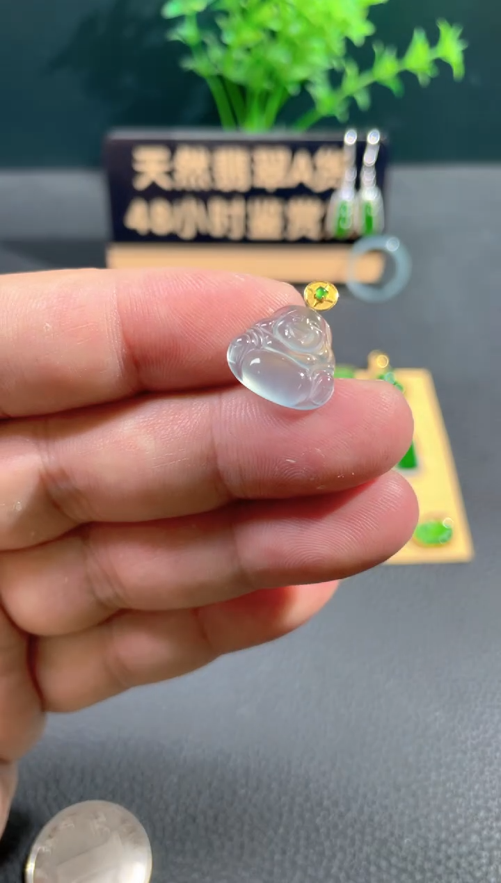【闪购商品】翡翠颈饰18K金镶嵌翡翠