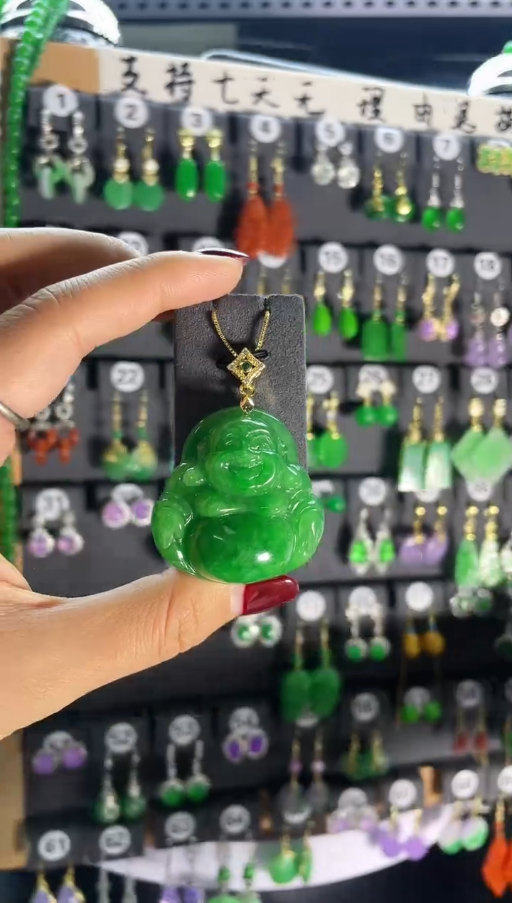 【闪购商品】翡翠耳饰银S925镶嵌221..