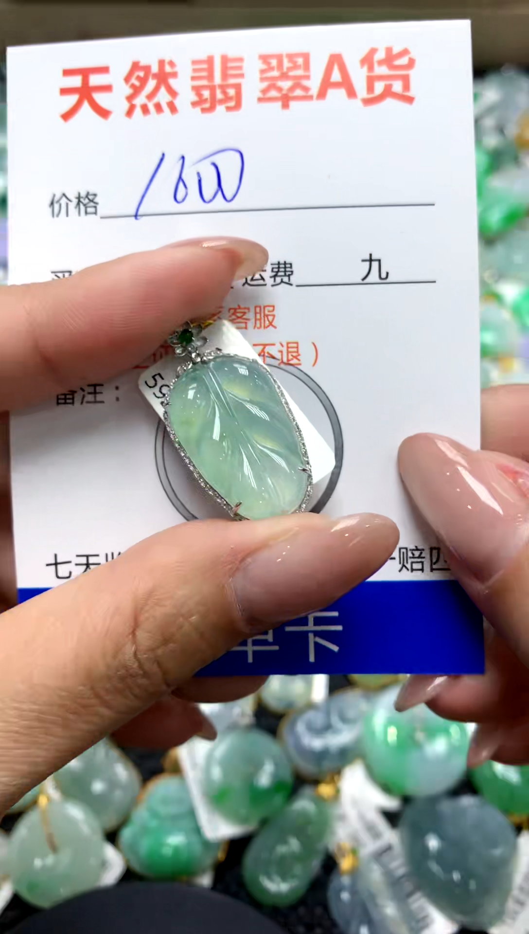 【闪购商品】翡翠颈饰18K金镶嵌111111111