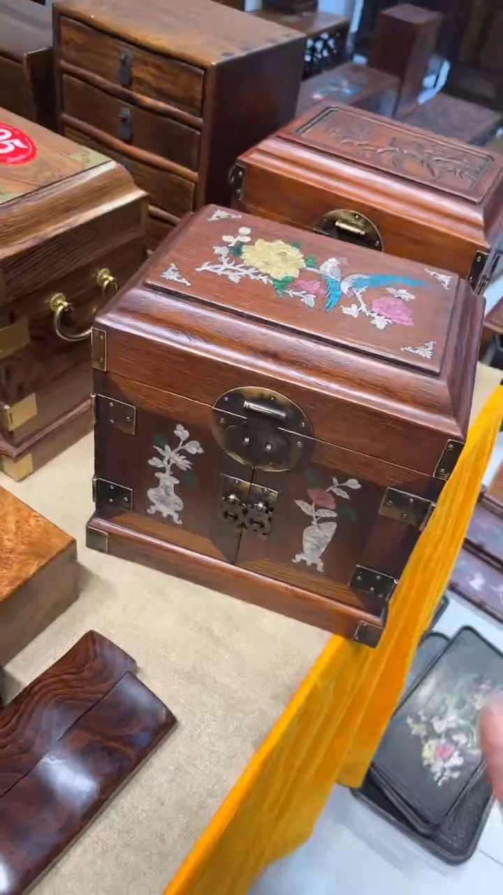 【闪购商品】木锦上添花螺钿官箱