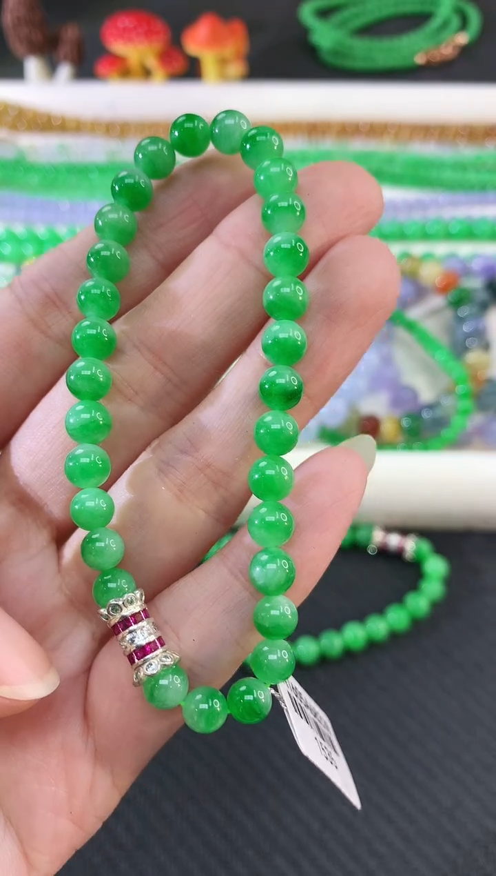 未镶嵌手串翡翠104|19800