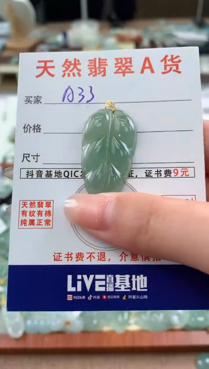 【闪购商品】翡翠颈饰18K金镶嵌多样性发其一