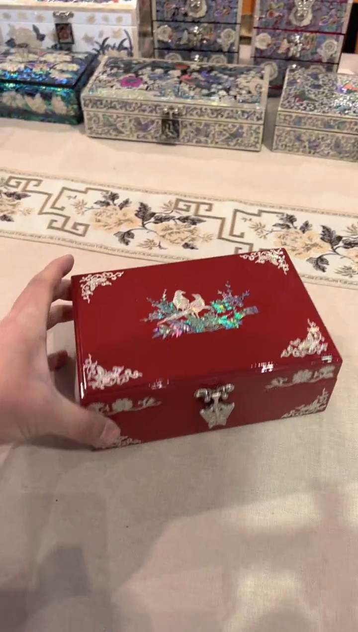 【闪购商品】福利款绒布底单层.弘贝雅螺钿漆器