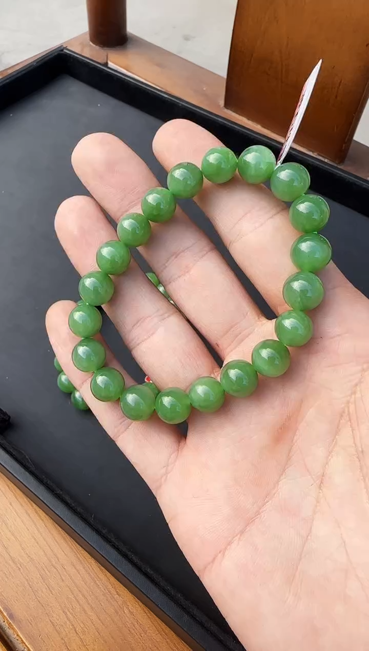 【闪购商品】和田玉（碧玉）手串未镶嵌约10mm多样性发一