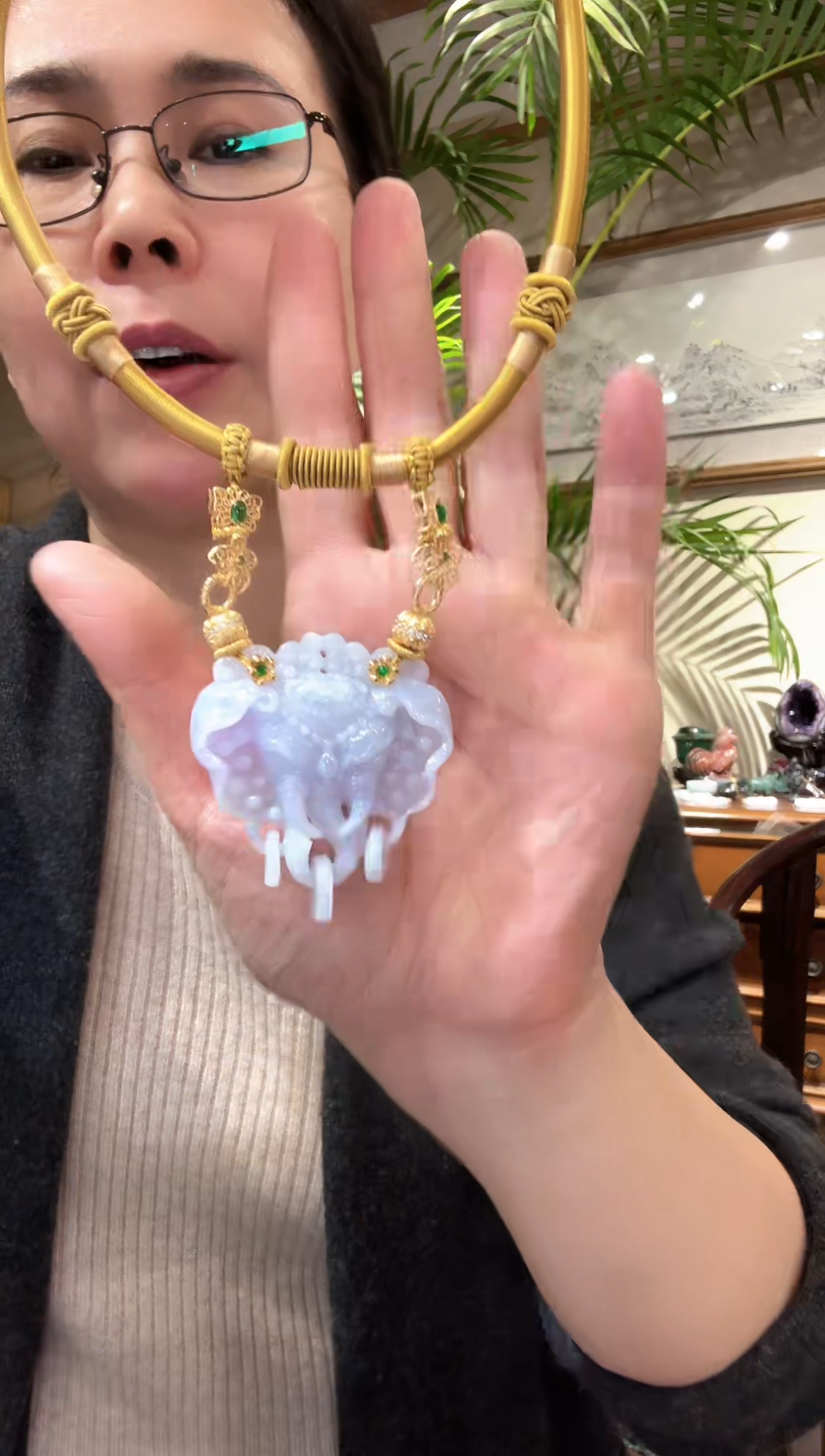 【闪购商品】翡翠颈饰未镶嵌国风