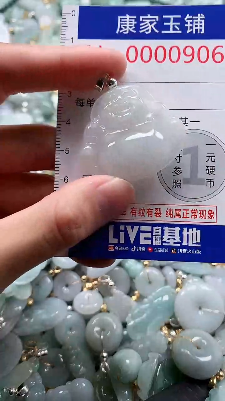 翡翠未镶嵌吊坠(不含链)906