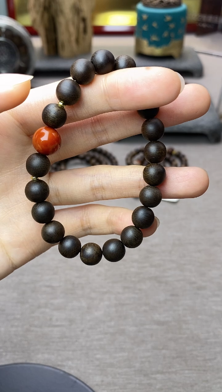 【闪购商品】沉香手串单圈越南芽庄白棋楠0.8 沉水