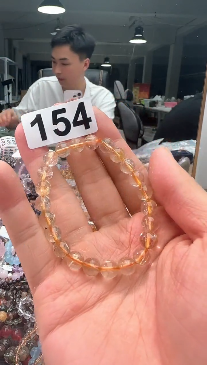 水晶手串未镶嵌154发晶