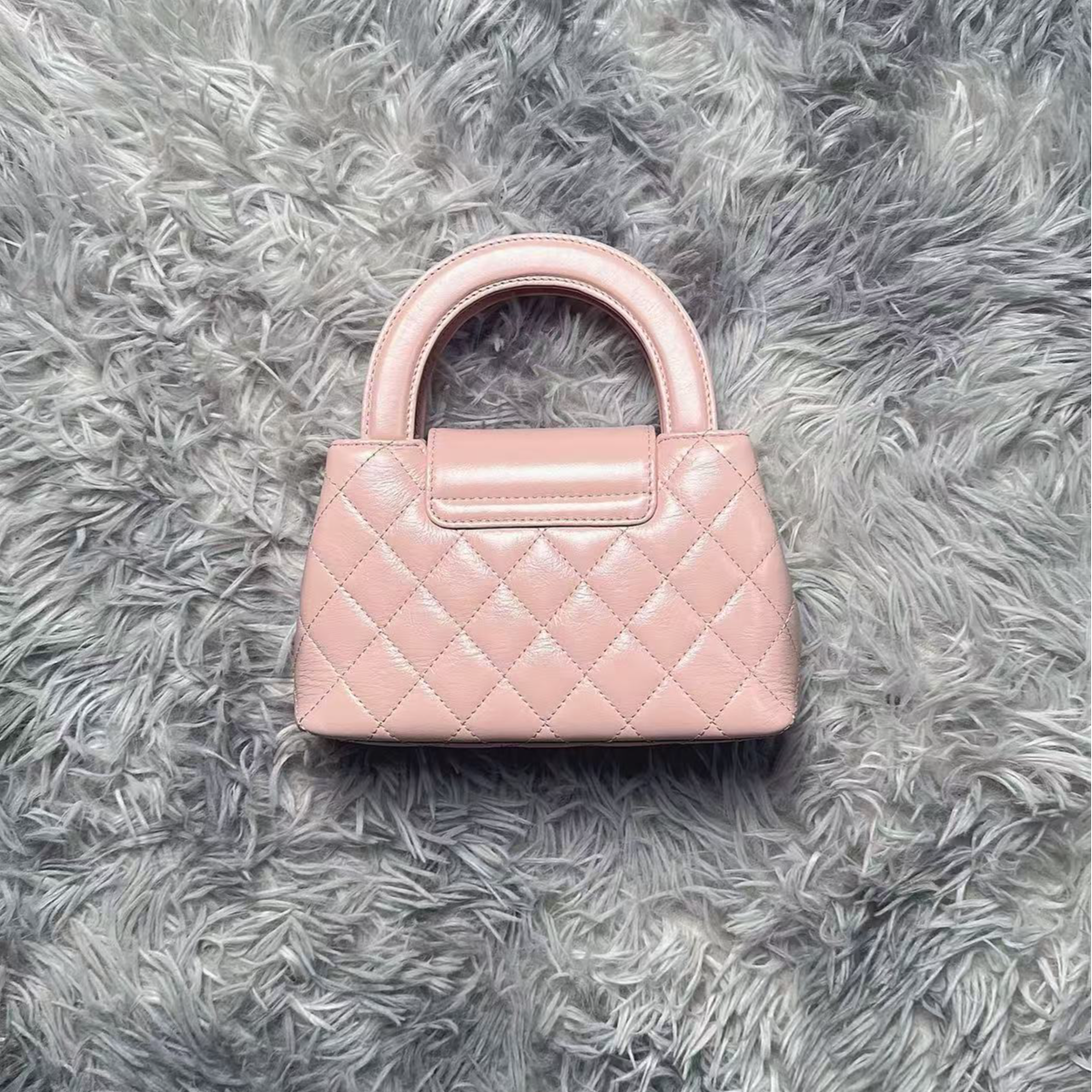 新款手工时尚油蜡kl半圆女包粉色百搭