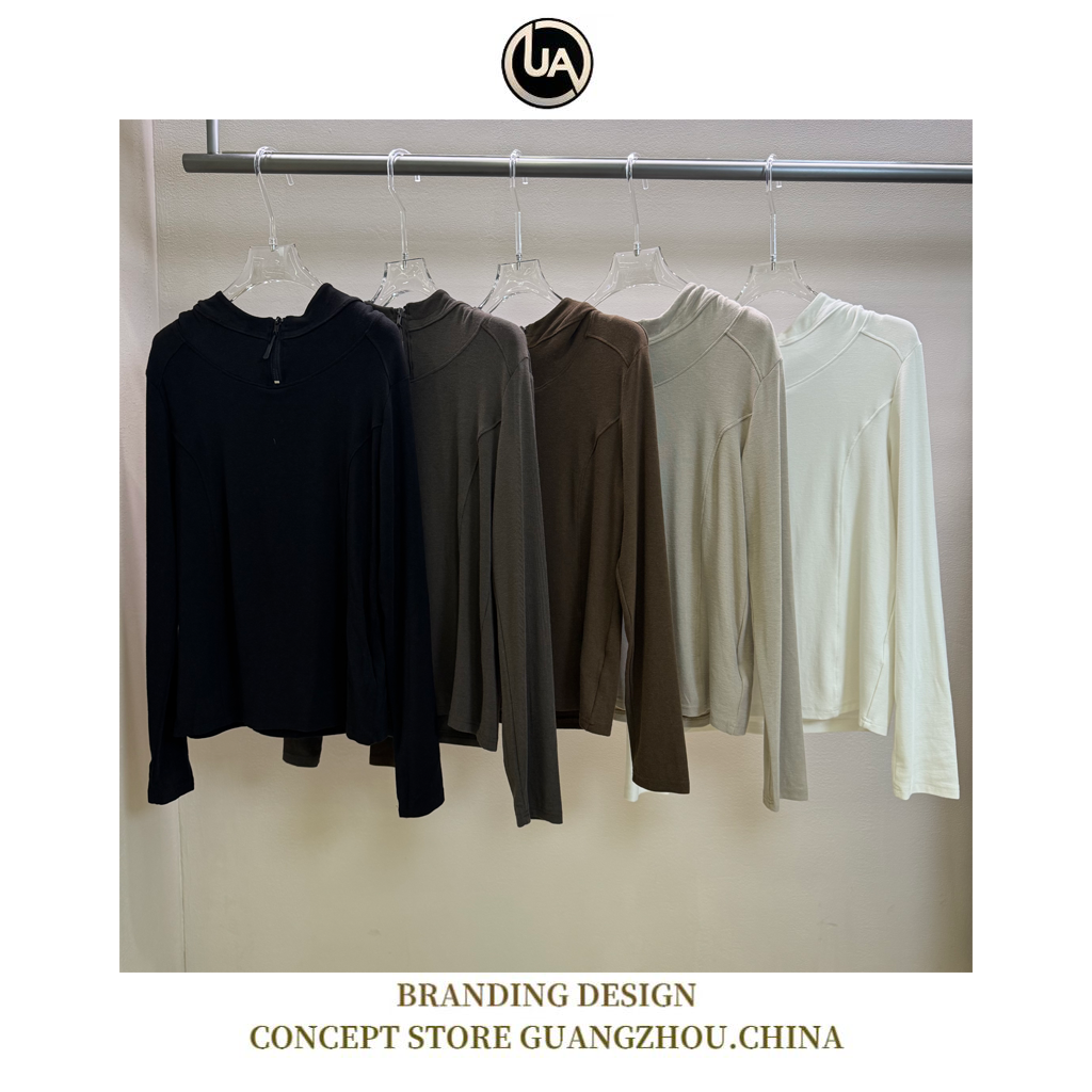 【鑫燃kiki】女士休闲百搭运动时尚连帽衫长袖卫衣 9012