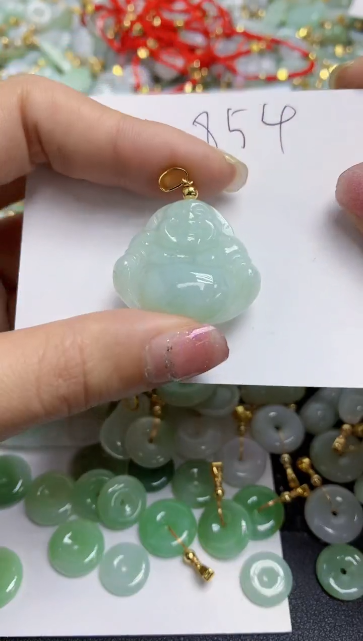 【闪购商品】翡翠颈饰合金天然翡翠A货