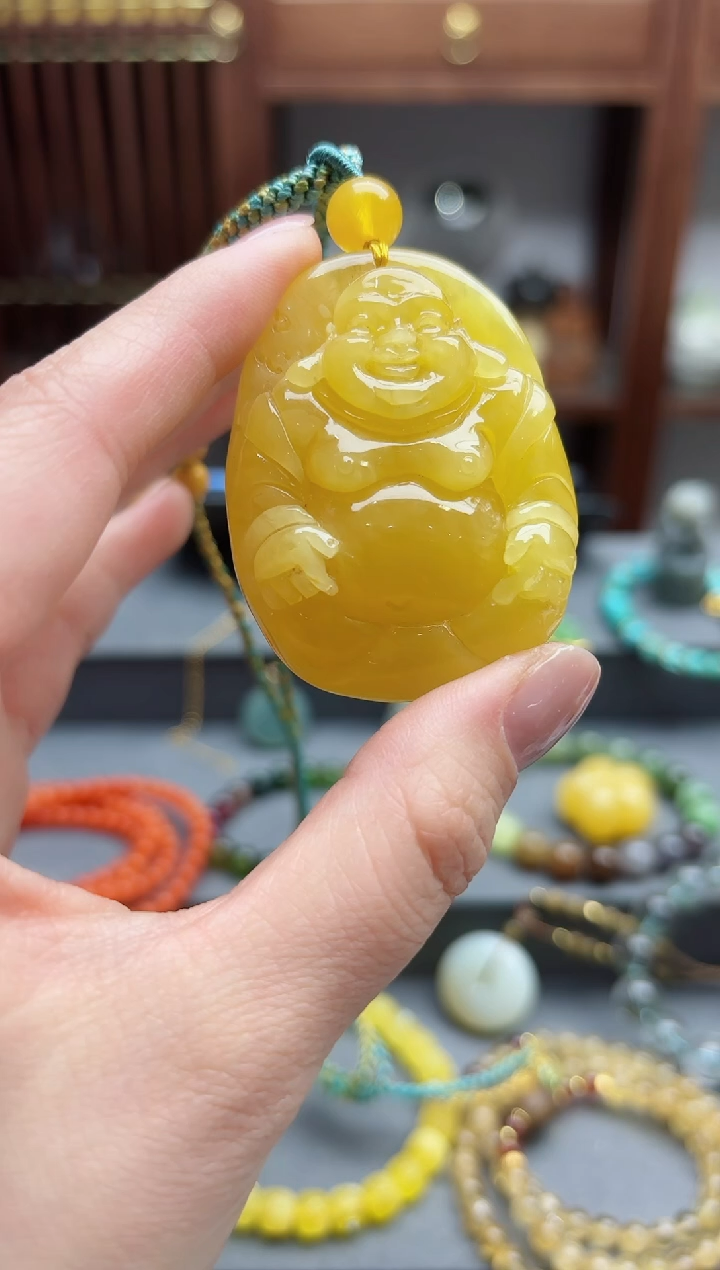 【闪购商品】蜜蜡颈饰未镶嵌蜜蜡佛公吊坠DY