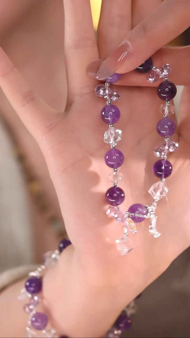 【闪购商品】水晶手链未镶嵌紫水手链/