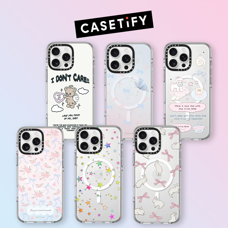 CASETiFY 夏日清爽透明壳合集 适用于iPhone16/15 Pro新