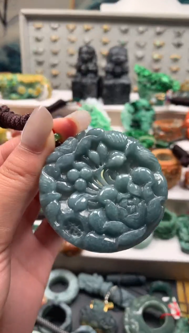 吊坠(不含链)未镶嵌翡翠天然翡翠A货25