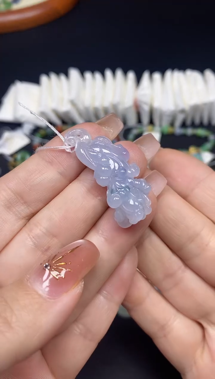 吊坠(不含链)未镶嵌翡翠白菜@@CMT