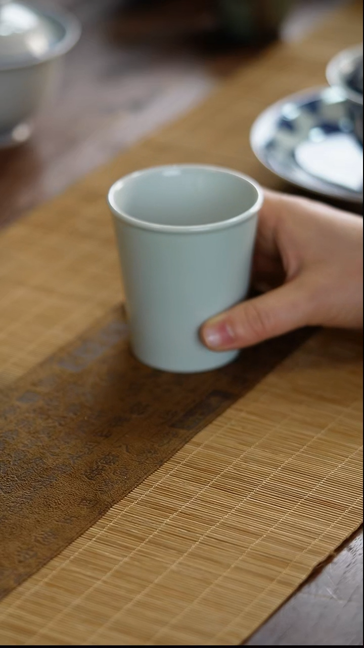 瓷片景德镇陶瓷茶器素胎可乐杯