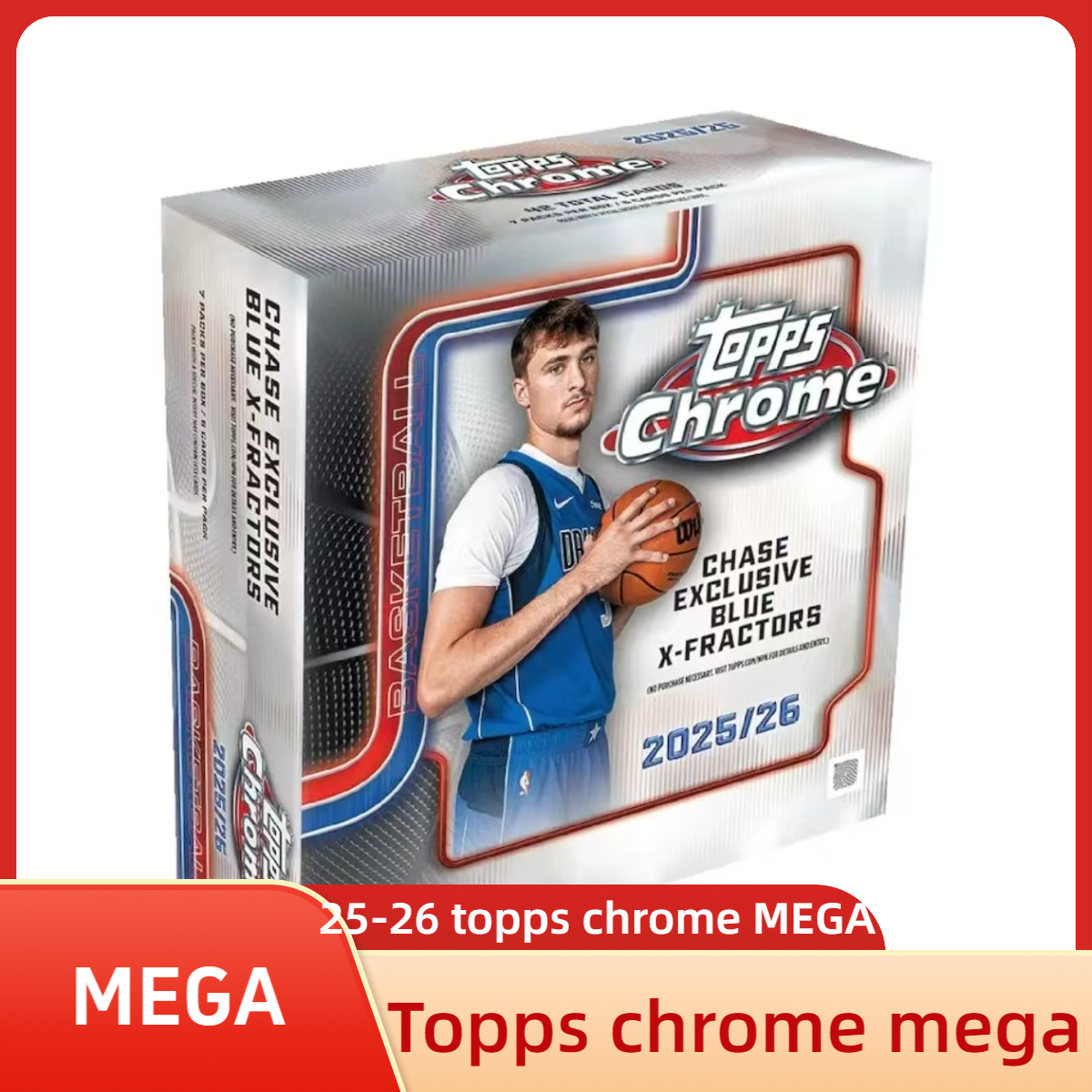 【原箱代拆】25-26 topps chrome mega 单盒球星卡【未成年禁止下单】