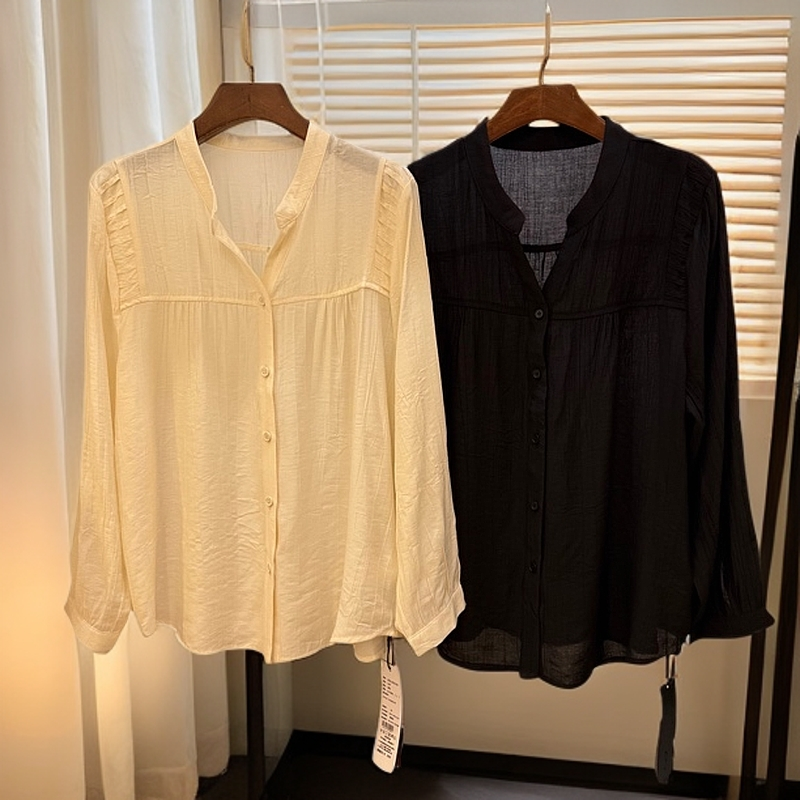 针丝缘2025春季新款1578-洋气百搭小衫