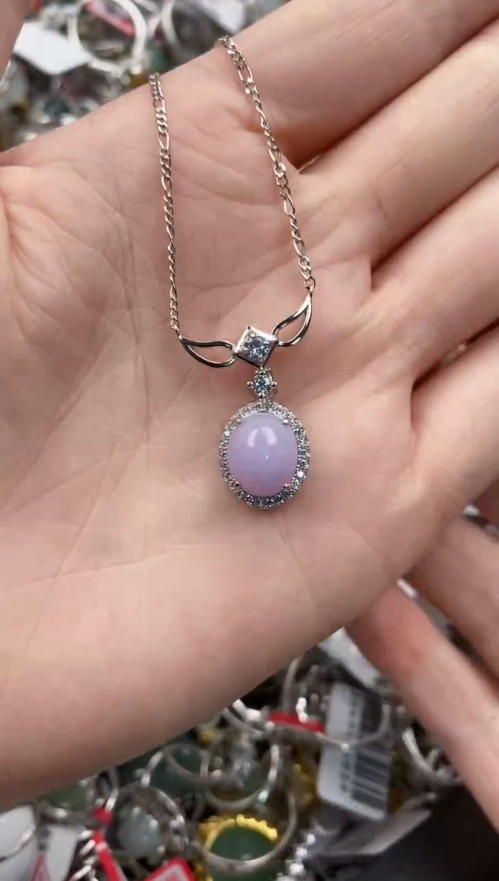 银S925镶嵌戒指翡翠444----7