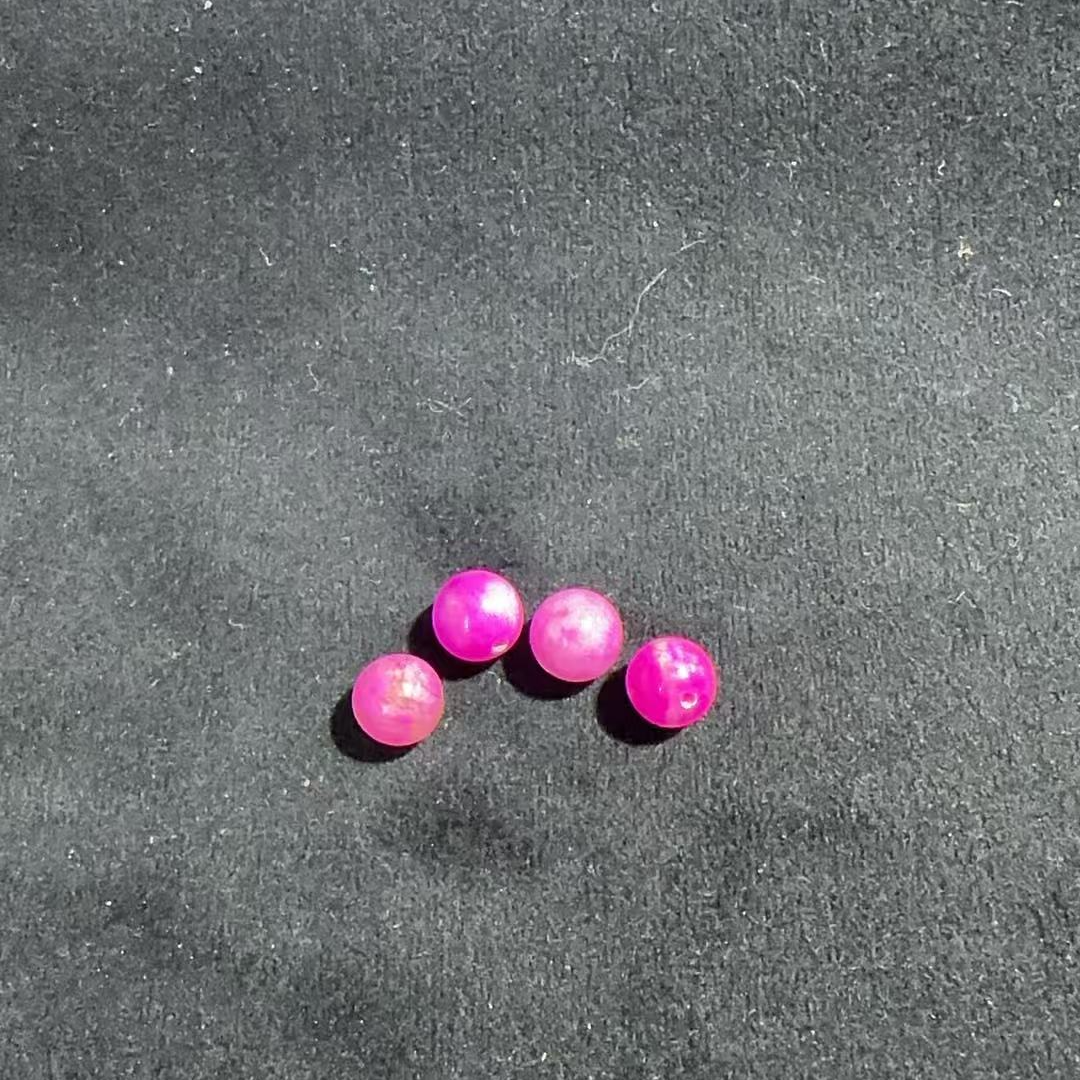 锦鲤甄选  南非老料丝绒樱花粉圆珠多样性发一个 CH224