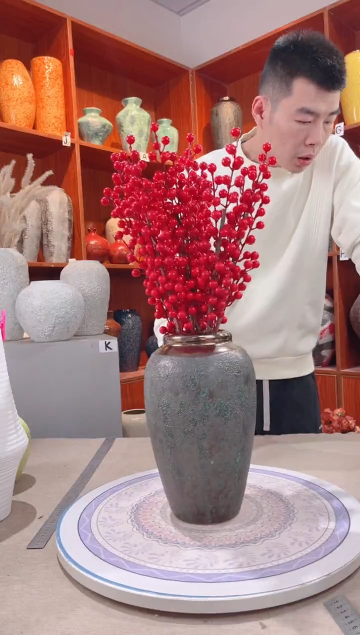 【闪购商品】瓶 青铜中号 陶瓷花瓶 无花