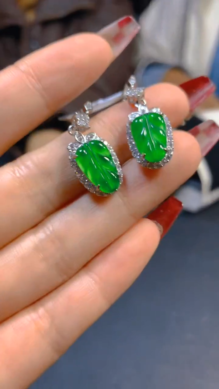 【闪购商品】翡翠耳饰未镶嵌0615631067多样性发一