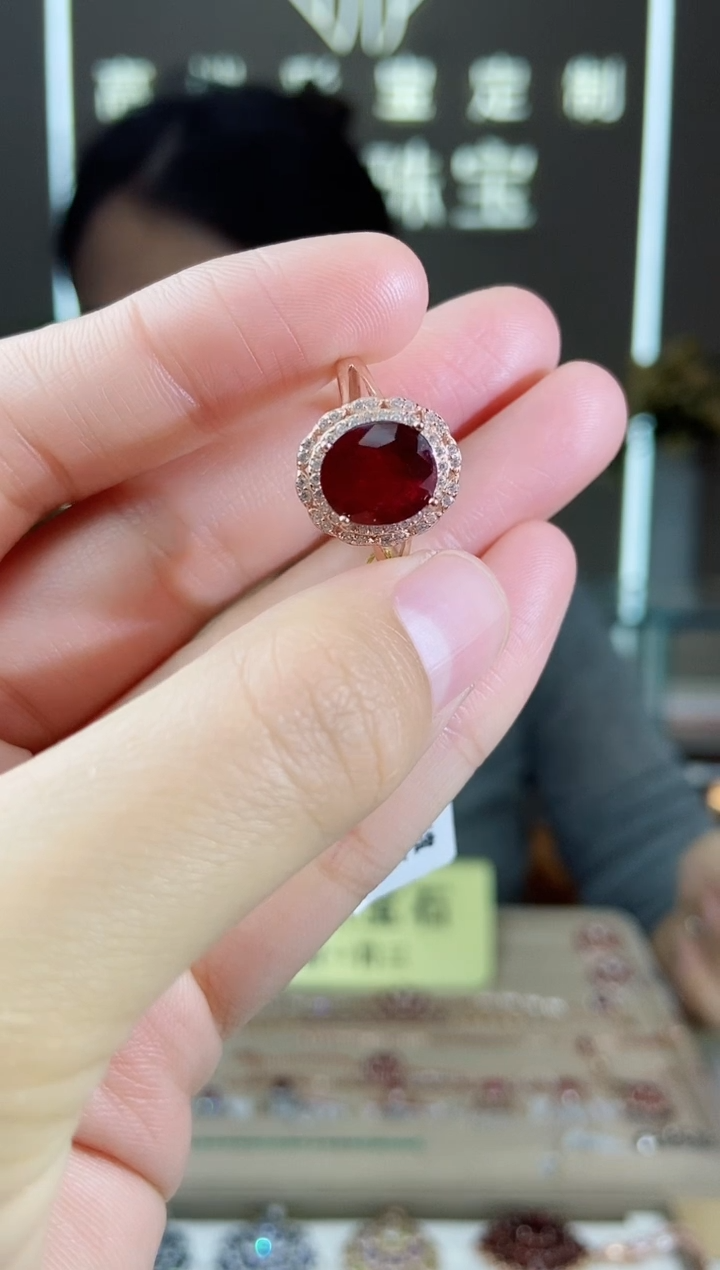 【闪购商品】红宝石手饰银S925镶嵌手饰