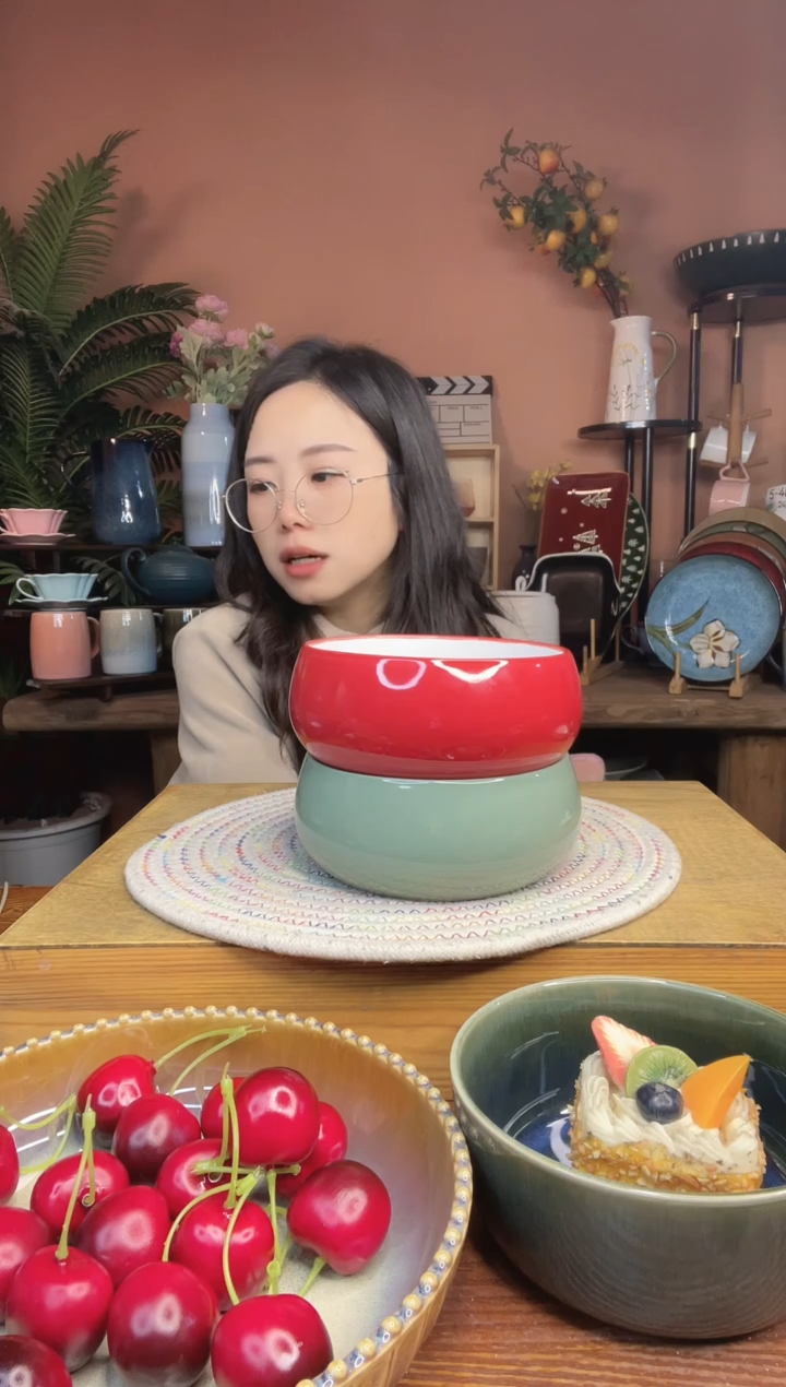 陶瓷6英寸啵啵碗 2件 微瑕疵