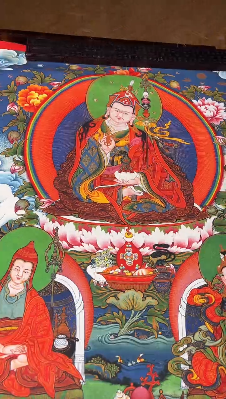 卷轴画菊菊唐卡tk