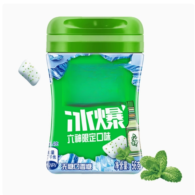 SH-A 无糖口香糖(六神限定口味)40粒56g*4瓶