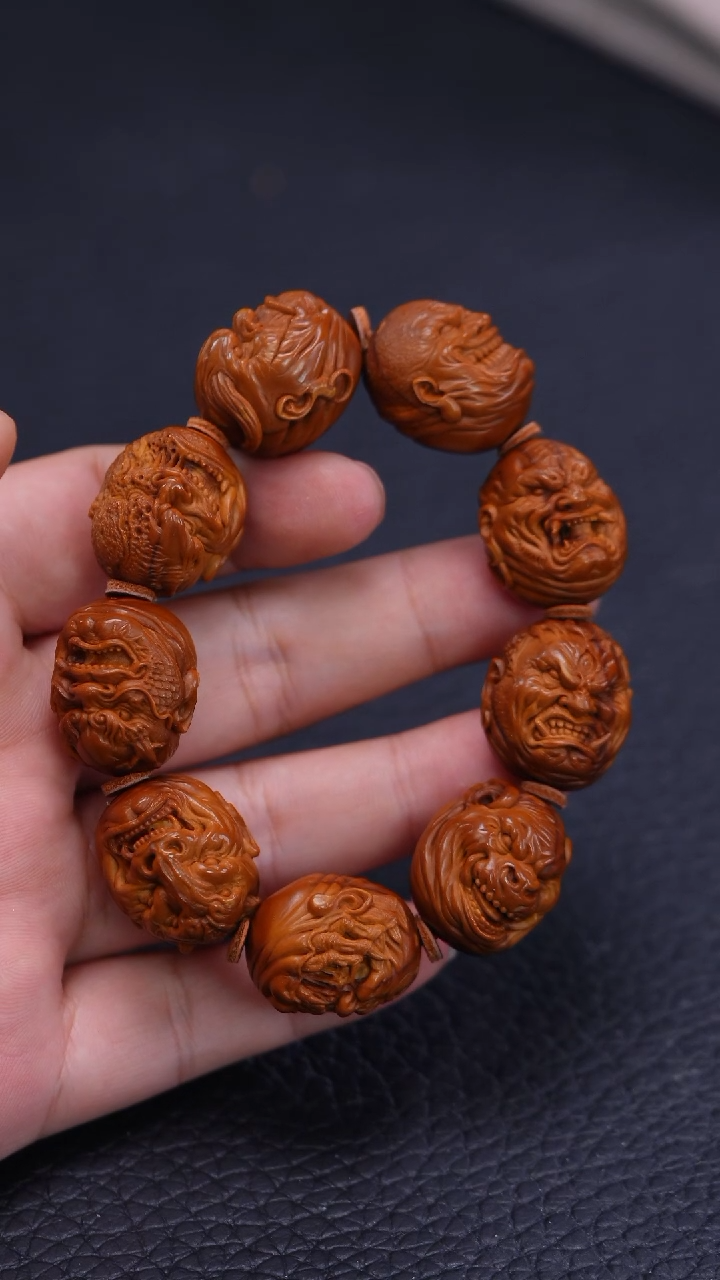 【闪购商品】橄榄核其他回血山鬼本工恶僧多宝手串可视频认证