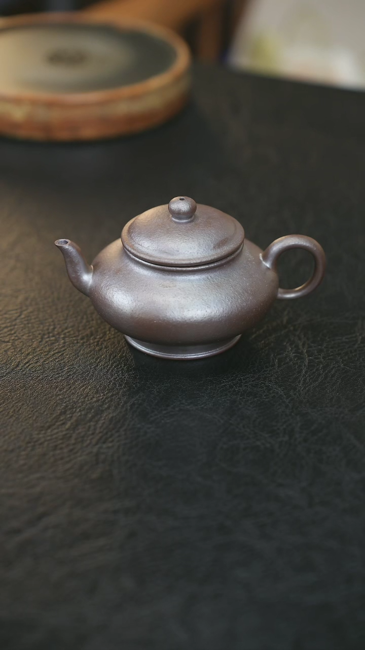 【闪购商品】紫砂茶壶红皮龙柴烧高虚扁150cc