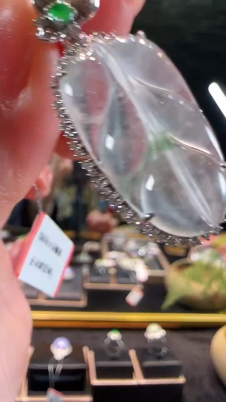 【闪购商品】翡翠颈饰未镶嵌翡翠叶子