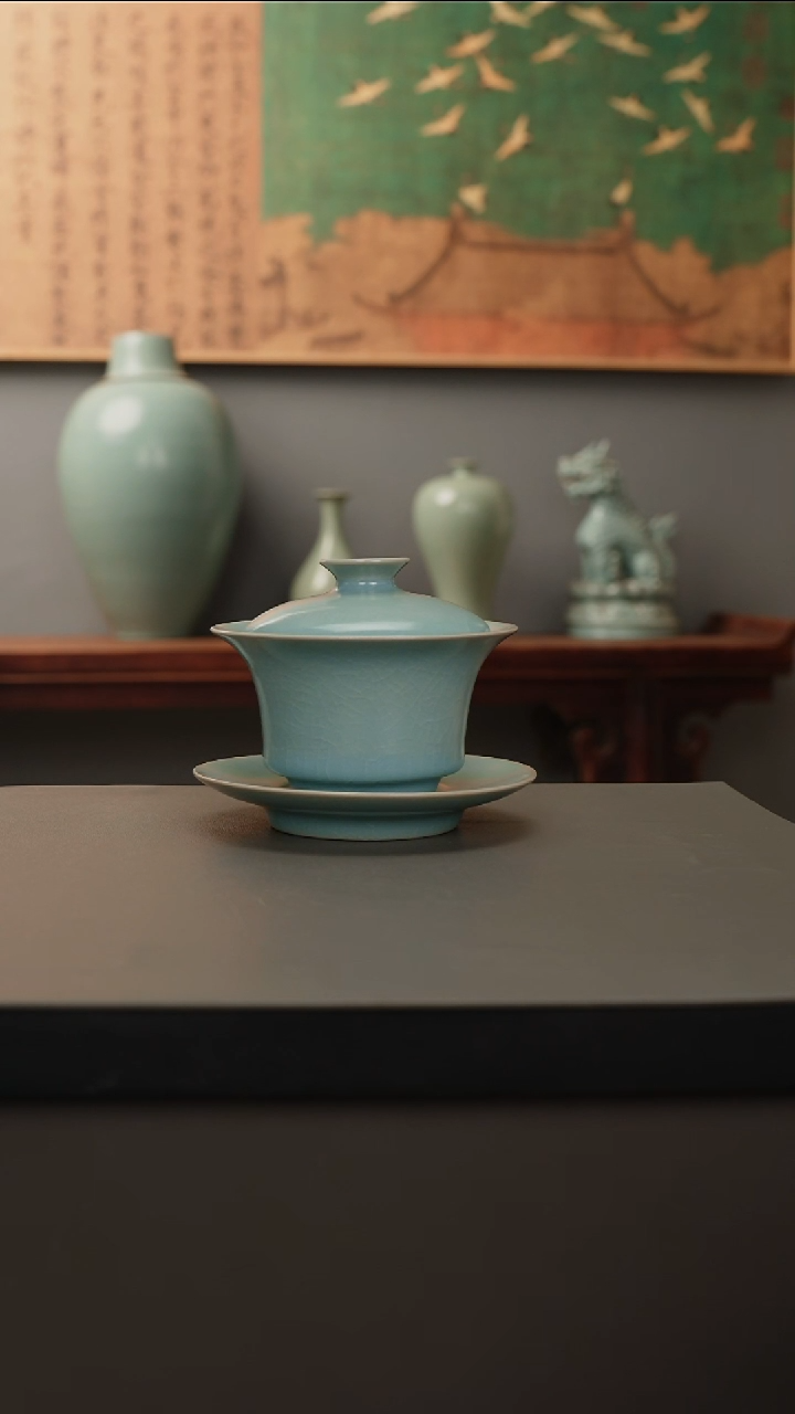 【闪购商品】杯仿古釉原矿  马蹄三才 微瑕