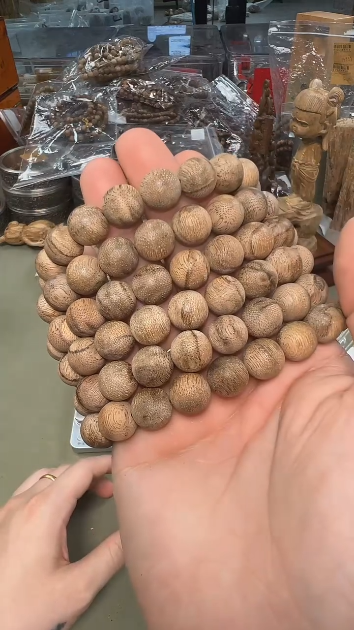 手串沉香柬埔寨风化菩萨棋11mm单圈多样性发其一