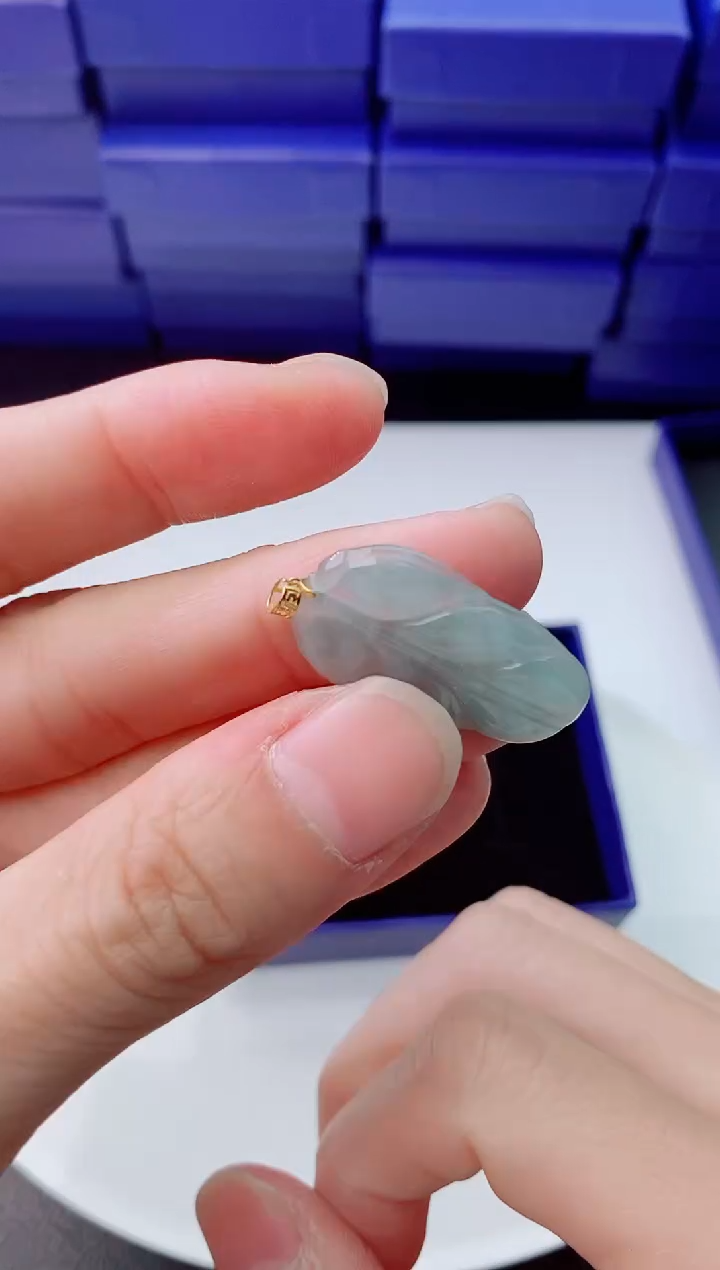 【闪购商品】翡翠颈饰18K金镶嵌           