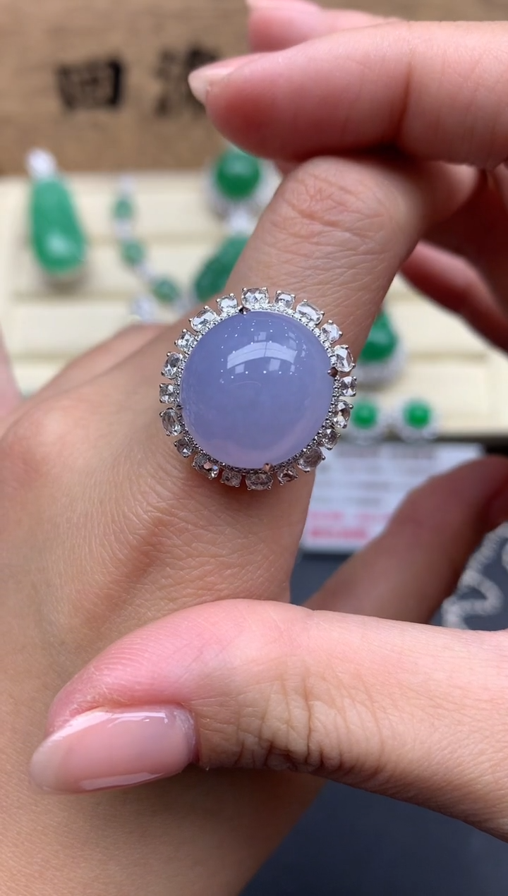 【闪购商品】翡翠戒指18K金镶嵌757-中国好珍宝