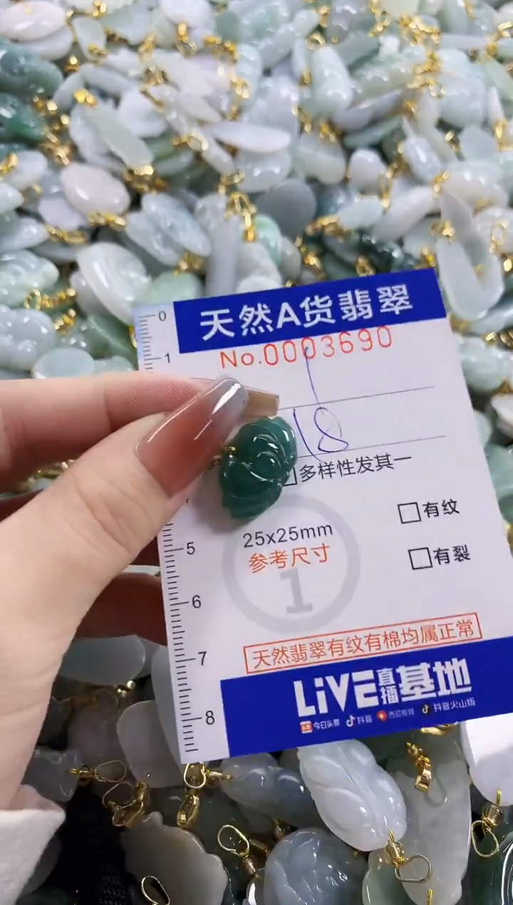 颈饰未镶嵌翡翠天然A货翡翠