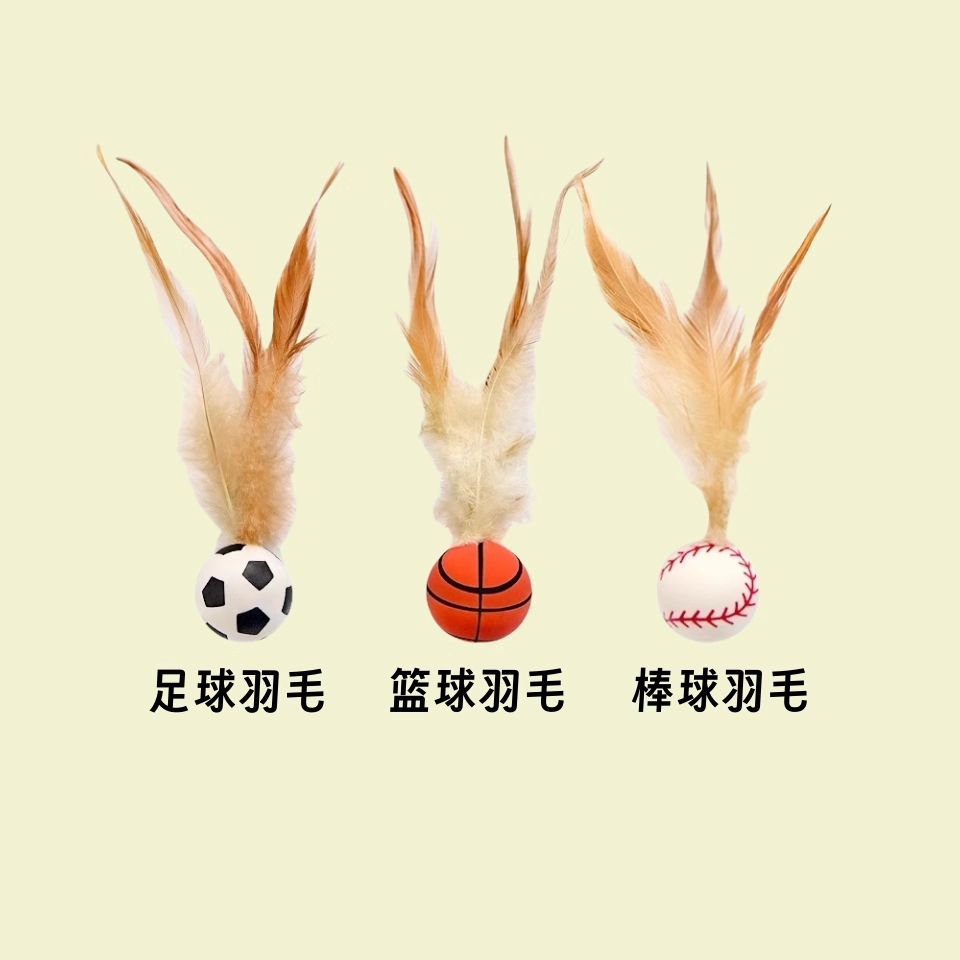 猫咪玩具弹力球3个装
